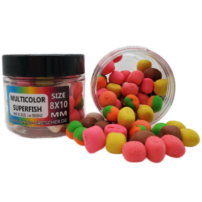 Preview: GUM Wafter 8 x 10 mm MULTICOLOR SUPERFISH